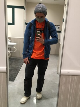 「sanuk（サヌーク）のアイテム」を使った、ＤＴさん（メンズ・177cm）の春コーディネート