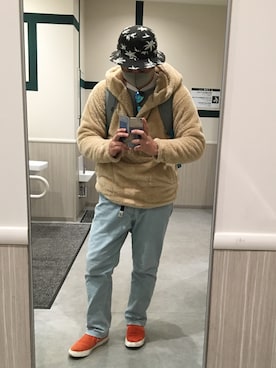 「アイテム（スリッポン）」を使った、ＤＴさん（メンズ・177cm・20代）の冬コーディネート