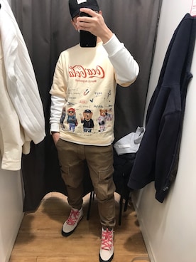 「:CHOCOOLATEのアイテム」を使った、HenryLinさん（メンズ・174cm）の冬コーディネート