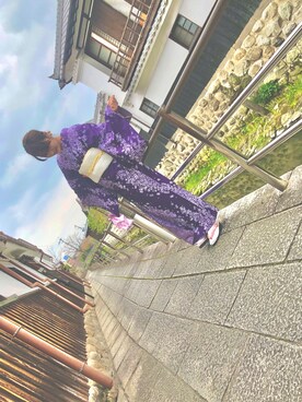 「帯アレンジ」｜RICOさん（レディース・155cm）の春コーディネート
