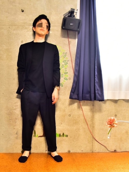 Lui’s ノーカラージャケット Lui's（ルイス）の「ラチネノーカラージャケット（セットアップ