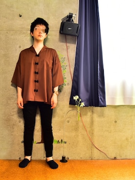 とうゆのこさん(メンズ・167cm)の夏コーディネート