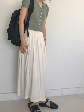 「PINE FORT（パインフォート）のアイテム」を使った、aizuさん（レディース・156cm）の春コーディネート