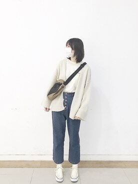 爱吃榛子酱的水怪さん（レディース・175cm）の春コーディネート