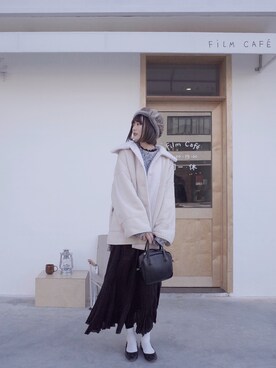 「kastane_ootd」｜「アイテム（その他アウター）」を使った、爱吃榛子酱的水怪さん（レディース・175cm）の冬コーディネート