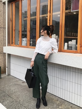 爱吃榛子酱的水怪さん（レディース・175cm）の春コーディネート