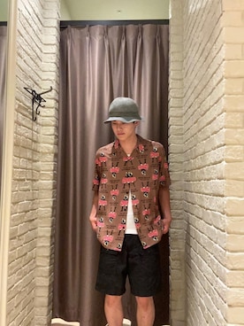 「ロック」｜「アイテム（タンクトップ）」を使った、omatktさん（メンズ・173cm）の夏コーディネート