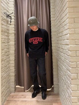 「でにむ」｜「アイテム（スウェット）」を使った、omatktさん（メンズ・173cm）の冬コーディネート