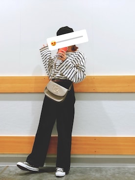 「ミッキー」｜「アイテム（キャスケット）」を使った、YUIさん（レディース・160cm）の秋コーディネート