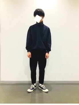 「ITTY BITTY（イッティービッティー）のアイテム（トップス）」を使った、むつくんさん（メンズ・167cm）の冬コーディネート