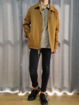 「DAISO（DAISO）のアイテム（アクセサリー）」を使った、やまと。さん（メンズ・168cm）の秋コーディネート