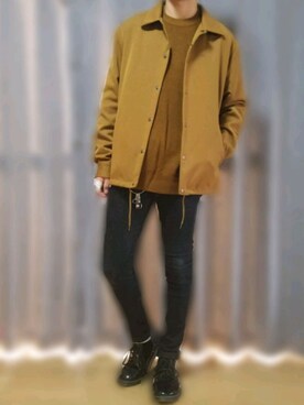「DAISO（DAISO）のアイテム（アクセサリー）」を使った、やまと。さん（メンズ・168cm）の秋コーディネート