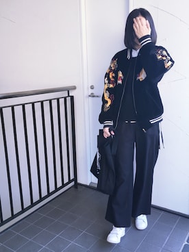 「HYKE」｜「アイテム（その他アウター）」を使った、ㅤさん（レディース・170cm）の春コーディネート