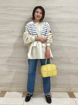 「ボストンバッグ」｜源さん（レディース・150cm）の冬コーディネート