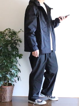 「大学生コーデ」｜「アイテム（ナイロンジャケット）」を使った、ぽんふーさん（メンズ・170cm）の春コーディネート
