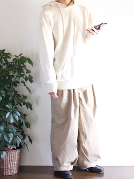 「CHAPS（チャップス）のアイテム（シューズ）」を使った、ぽんふーさん（メンズ・170cm）の春コーディネート