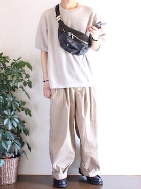 「サマーニット」｜ぽんふーさん（メンズ・170cm・10代）の春コーディネート