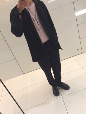 「lot holon（ロットホロン）のアイテム（その他パンツ）」を使った、yutakaさん（メンズ・173cm）の夏コーディネート