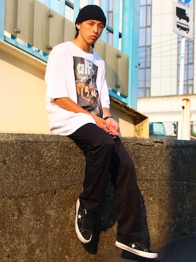 「ALIFE（エーライフ）のアイテム」を使った、yutakaさん（メンズ・173cm）の秋コーディネート