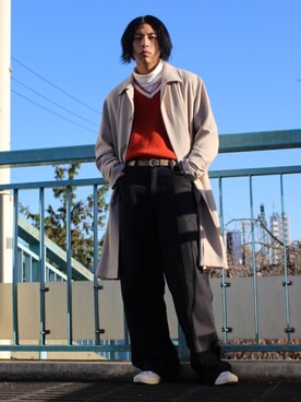 「BEN DAVIS（ベンデイビス）のアイテム」を使った、yutakaさん（メンズ・173cm）の秋コーディネート