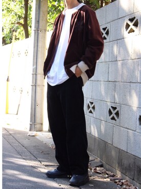 「MONKEY TIME（モンキータイム）のアイテム（ブルゾン）」を使った、yutakaさん（メンズ・173cm）の秋コーディネート