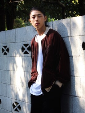 「MONKEY TIME（モンキータイム）のアイテム（ブルゾン）」を使った、yutakaさん（メンズ・173cm）の秋コーディネート