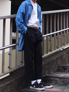 「URBAN RESEARCH（アーバンリサーチ）のアイテム（パンツ）」を使った、yutakaさん（メンズ・173cm）の秋コーディネート