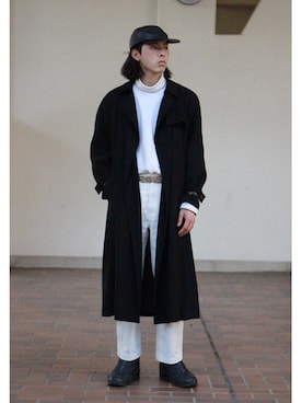 「CPH（シーピーエイチ）のアイテム（キャップ）」を使った、yutakaさん（メンズ・173cm）の冬コーディネート