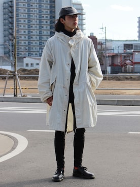 「CPH（シーピーエイチ）のアイテム（キャップ）」を使った、yutakaさん（メンズ・173cm）の春コーディネート