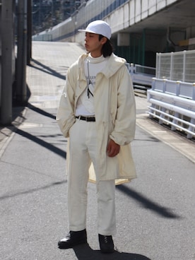 「JABURO（ジャブロー）のアイテム」を使った、yutakaさん（メンズ・173cm）の春コーディネート