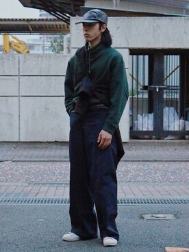 「CPH（シーピーエイチ）のアイテム（キャップ）」を使った、yutakaさん（メンズ・173cm）の春コーディネート