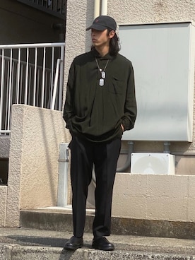 「Y's（ワイズ）のアイテム」を使った、yutakaさん（メンズ・173cm）の春コーディネート