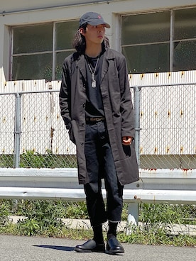 「ショップコート」｜「アイテム（その他）」を使った、yutakaさん（メンズ・173cm）の春コーディネート