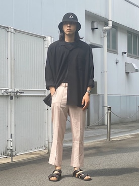 「JOURNAL STANDARD relume（ジャーナルスタンダード　レリューム）のアイテム（パンツ）」を使った、yutakaさん（メンズ・173cm）の春コーディネート