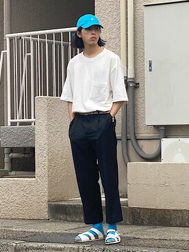 「URBAN RESEARCH（アーバンリサーチ）のアイテム（パンツ）」を使った、yutakaさん（メンズ・173cm）の夏コーディネート