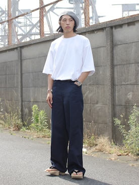 「BEN DAVIS（ベンデイビス）のアイテム」を使った、yutakaさん（メンズ・173cm）の夏コーディネート