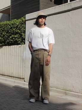 「BEN DAVIS（ベンデイビス）のアイテム」を使った、yutakaさん（メンズ・173cm）の夏コーディネート