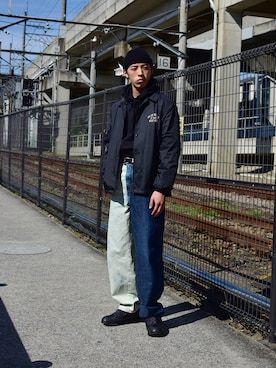 「glamb（グラム）のアイテム（ジャケット/アウター）」を使った、yutakaさん（メンズ・173cm）の秋コーディネート
