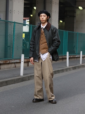 「BEN DAVIS（ベンデイビス）のアイテム」を使った、yutakaさん（メンズ・173cm）の冬コーディネート