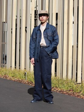 「BEN DAVIS（ベンデイビス）のアイテム」を使った、yutakaさん（メンズ・173cm）の冬コーディネート