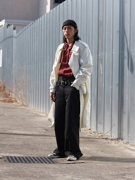 「BEN DAVIS（ベンデイビス）のアイテム」を使った、yutakaさん（メンズ・173cm）の冬コーディネート