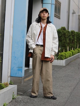 「BEAMS PLUS（ビームスプラス）のアイテム」を使った、yutakaさん（メンズ・173cm）の春コーディネート