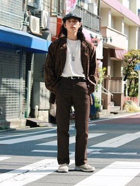 「schott（ショット）のアイテム」を使った、yutakaさん（メンズ・173cm）の春コーディネート