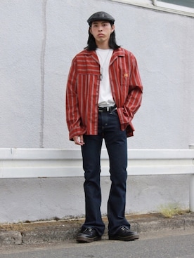 「schott（ショット）のアイテム」を使った、yutakaさん（メンズ・173cm）の春コーディネート