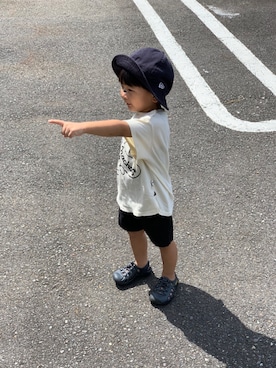 「DE NACHOS（デナチョス）のアイテム」を使った、kote𓃬ichi𓃘さん（キッズ・90cm）の夏コーディネート