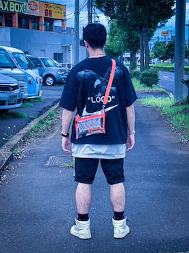 「Rename（リネーム）のアイテム（ショルダーバッグ）」を使った、ひろと(相互フォロー)さん（メンズ・166cm）の夏コーディネート