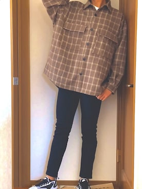 「TIMELY WARNING（タイムリーワーニング）のアイテム（その他アウター）」を使った、paykunさん（メンズ・182cm）の春コーディネート