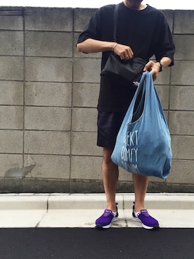 「Scye（サイ）のアイテム（パンツ）」を使った、mottimaさん（メンズ・174cm）の夏コーディネート