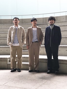 「ゆるコーデ」｜「アイテム（テーラードジャケット、その他）」を使った、mottimaさん（メンズ・174cm）の冬コーディネート