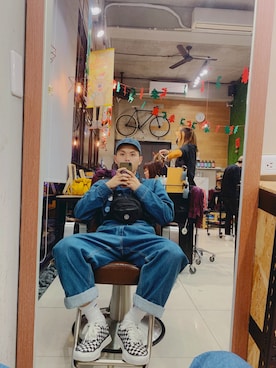 「summer」｜「アイテム（オールインワン・サロペット）」を使った、jjjjjustinさん（メンズ・176cm）の春コーディネート